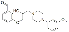 3-[2-Hydroxy-3-[4-(3-methoxyphenyl)-1-piperazinyl]propoxy]benzaldehyde 구조식 이미지