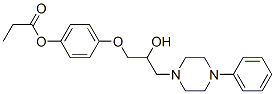 3-(4-Phenyl-1-piperazinyl)-1-[4-(propionyloxy)phenoxy]-2-propanol 구조식 이미지