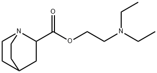 2-Quinuclidinecarboxylic acid 2-(diethylamino)ethyl ester Structure