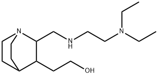 2-[[2-(Diethylamino)ethyl]aminomethyl]-3-quinuclidineethanol 구조식 이미지