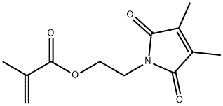 2-(2,5-dihydro-3,4-dimethyl-2,5-dioxo-1H-pyrrol-1-yl)ethyl methacrylate Structure