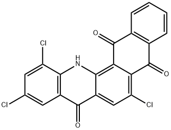 6,10,12-trichloronaphth[2,3-c]acridine-5,8,14(13H)-trione 구조식 이미지