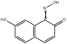 7-Hydroxy-1-hydroxyiminonaphthalen-2(1H)-one Structure