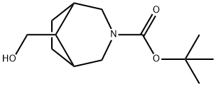 1-Boc-3-azabicyclo[3.2.1]octane-8-Methanol 구조식 이미지