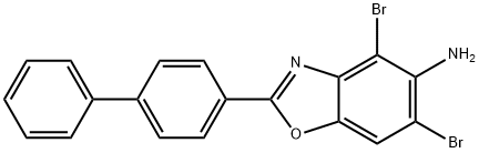2-(1,1'-BIPHENYL-4-YL)-4,6-DIBROMO-1,3-BENZOXAZOL-5-AMINE Structure