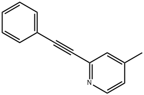 4-methyl-2-(phenylethynyl)pyridine 구조식 이미지