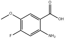 Benzoic acid, 2-amino-4-fluoro-5-methoxy- (9CI) 구조식 이미지