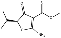 3-Furancarboxylicacid,2-amino-4,5-dihydro-5-(1-methylethyl)-4-oxo-,methyl 구조식 이미지