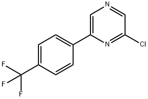 2-CHLORO-6-[4-(TRIFLUOROMETHYL)PHENYL]PYRAZINE Structure