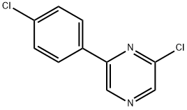 2-chloro-6-(4-chlorophenyl)pyrazine 구조식 이미지