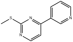 2-METHYLTHIO-4-PYRIDIN-3-YL-PYRIMIDINE Structure