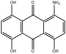 1-amino-4,5,8-trihydroxyanthraquinone Structure