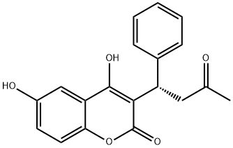 (S)-6-Hydroxy Warfarin 구조식 이미지