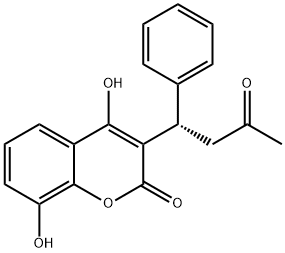 (S)-8-Hydroxy Warfarin Structure