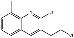 2-CHLORO-3-(2-CHLOROETHYL)-8-METHYLQUINOLINE 구조식 이미지