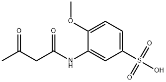 4-methoxy-2-(3-oxobutanamido)benzenesulfonic acid Structure
