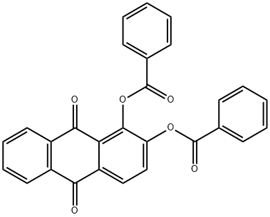 1,2-dihydroxyanthraquinone dibenzoate 구조식 이미지