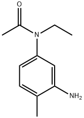 N-(3-아미노-4-메틸페닐)-N-에틸아세트아미드 구조식 이미지