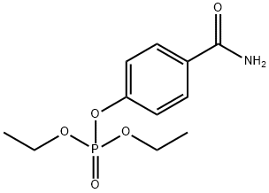 O,O-diethyl O-(4-carbamoylphenyl)phosphate Structure