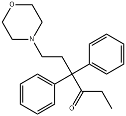 4,4-Diphenyl-6-morpholino-3-hexanone 구조식 이미지