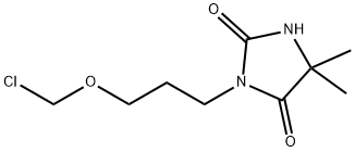3-[3-(클로로메틸옥시)프로필]-5,5-디메틸히단토인 구조식 이미지