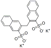 dipotassium 3,3'-methylenebisnaphthalene-2-sulphonate Structure