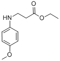 ETHYL 3-(4-METHOXYANILINO)PROPANOATE Structure