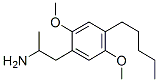 α-메틸-4-아밀-2,5-디메톡시페네틸아민 구조식 이미지