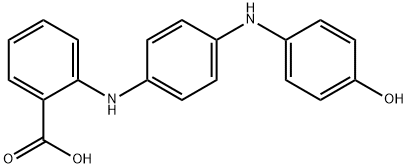 2-[[4-[(4-hydroxyphenyl)amino]phenyl]amino]benzoic acid  Structure