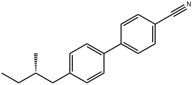 4'-(2-메틸뷰틸)-4-시아노-1,1'-바이페닐 구조식 이미지