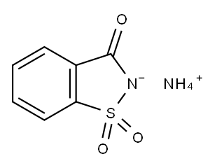 1,2-benzisothiazol-3(2H)-one 1,1-dioxide, ammonium salt 구조식 이미지