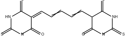 1-(4-OXO-6-HYDROXY-2-THIOXO-2,3,4,5-TETRAHYDRO-PYRIMIDO-5-YLIDEN)-5-(4,6-DIOXO-2-THIOXO-HEXAHYDRO-PYRIMIDO-5-YL)-PENTADIENE-2,4 Structure