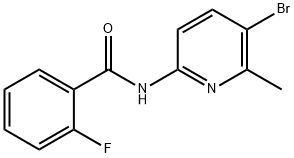 N-(5-bromo-6-methyl-2-pyridinyl)-2-fluorobenzamide Structure