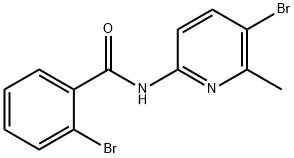 2-브로모-N-(5-브로모-6-메틸-2-피리디닐)벤즈아미드 구조식 이미지