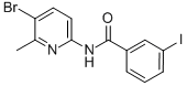 N-(5-BROMO-6-METHYL-2-PYRIDINYL)-3-IODO-BENZAMIDE Structure