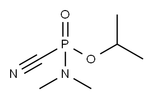 N,N-Dimethylphosphoramidocyanidic acid isopropyl ester 구조식 이미지