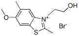 3-(2-hydroxyethyl)-6-methoxy-2,5-dimethylbenzothiazolium bromide 구조식 이미지