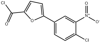 5-(4-CHLORO-3-NITROPHENYL)FURAN-2-CARBONYL CHLORIDE 구조식 이미지