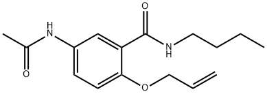 5-(Acetylamino)-2-(allyloxy)-N-butylbenzamide Structure