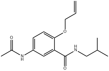 5-(Acetylamino)-2-(allyloxy)-N-isobutylbenzamide Structure