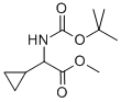 methyl-2-(tert-butoxycarbonylamino)-2-cyclopropylacetate 구조식 이미지