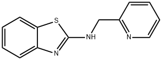 N-(pyridin-2-ylmethyl)-1,3-benzothiazol-2-amine 구조식 이미지
