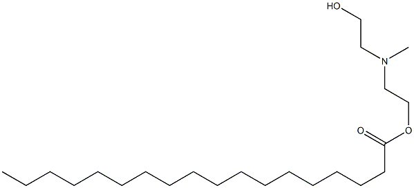 Octadecanoic acid 2-[(2-hydroxyethyl)methylamino]ethyl ester 구조식 이미지