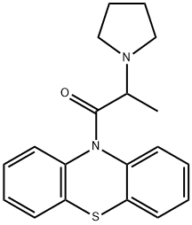 1-(10H-Phenothiazin-10-yl)-2-pyrrolizino-1-propanone 구조식 이미지