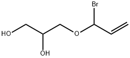 3-(1-Bromoallyloxy)-1,2-propanediol Structure