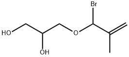 3-(1-Bromo-2-methylallyloxy)-1,2-propanediol Structure