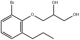 3-(2-Bromo-6-propylphenoxy)-1,2-propanediol 구조식 이미지