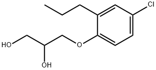 3-(4-Chloro-2-propylphenoxy)-1,2-propanediol 구조식 이미지