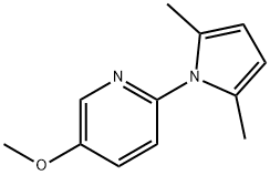 5-METHOXY-2-(2,5-DIMETHYL-1H-PYRROL-1-YL)PYRIDINE Structure