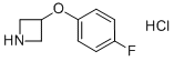 3-(4-Fluorophenoxy)azetidine hydrochloride Structure